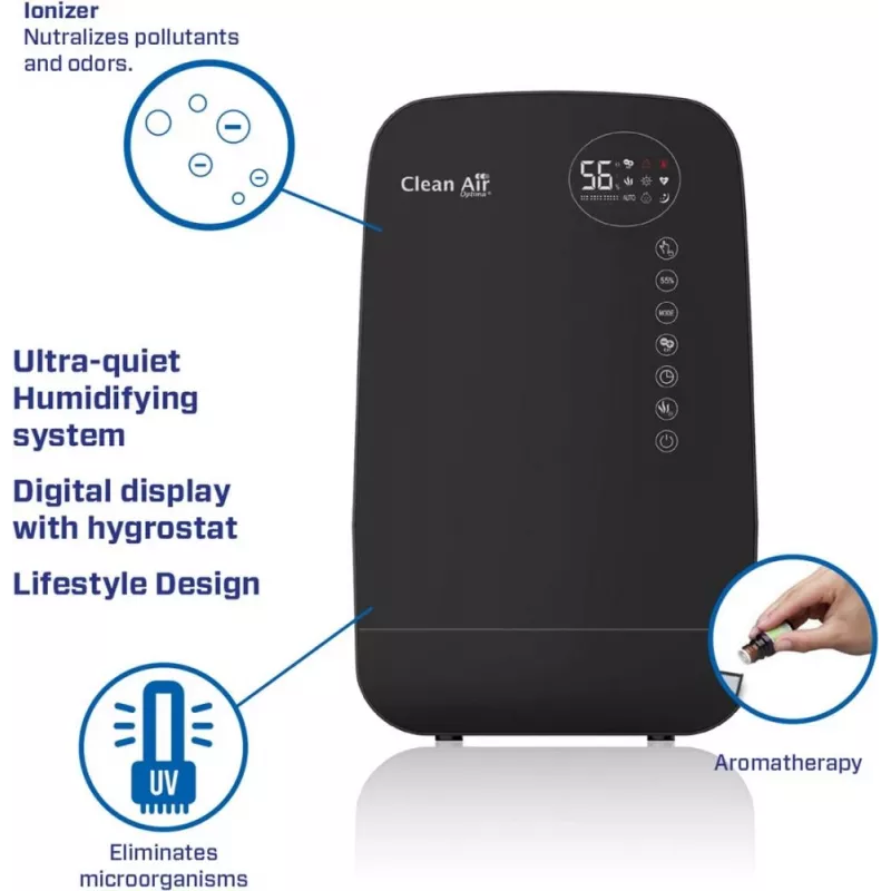 Humidificador com IONIZADOR/CA-607BSMART Clean Air Optima