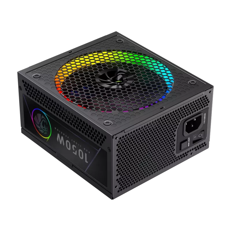 Fonte de alimentação Gamemax, 80 PLUS, Gold | RGB 1050G | 1050 W