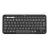 Logitech Pebble Keys 2 K380s – Teclado – sem fios – Bluetooth LE – QWERTY – Nórdico (Dinamarquês/Finlandês/Norueguês/Sueco) – Tonal Graphite (920-011879)