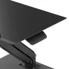 Suporte de secretária Maclean para monitor ou portátil, mola a gás, para trabalho sentado e de pé, preto, MC-493
