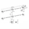 Suporte LCD SBOX LCD-352/6-2 para ecrãs de 17–32 polegadas, 7×7 kg, VESA 100×100