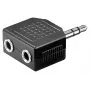 Goobay | Adaptador AUX para auscultadores; jack 3,5 mm 1 para 2
