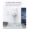 Carregador de parede ultrarrápido AUKEY PA-B6S branco Omni a Mix GaN