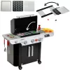 Grelhador Weber Genesis em madeira (MDF), cozinha de brincar preto/cinzento