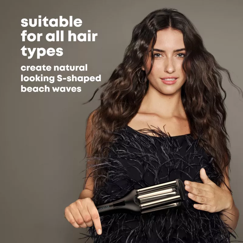 Modelador de caracóis e ferro de alisar Revamp Wave Define Styler WV-1750-EU 2-em-1