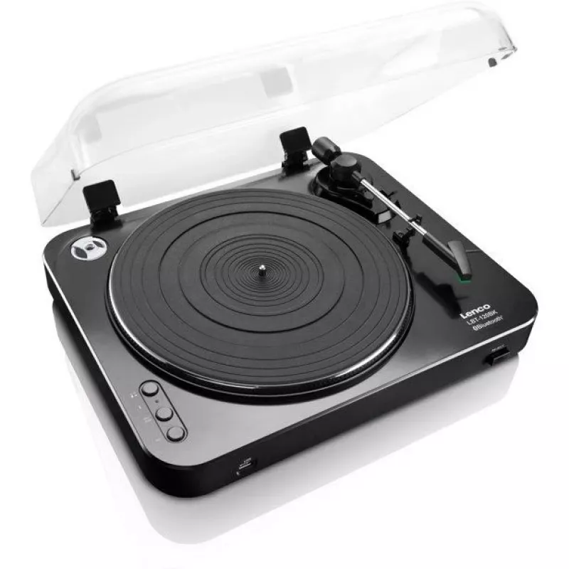 Gira-discos com transmissão por correia Lenco LBT-120BK Preto Semiautomático