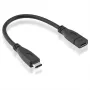 Roline - cabo de extensão USB - USB-C (macho) para USB-C (fêmea) - USB 3.1 - 15 cm - preto