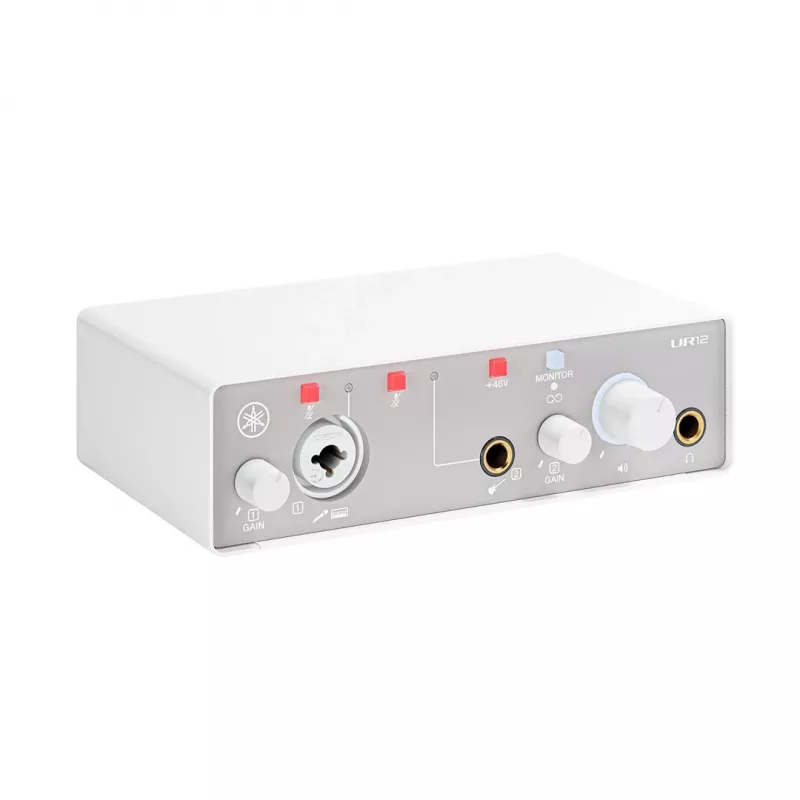Interface de áudio YAMAHA UR12MK3 branco - interface USB 2-in/2-out compacta…