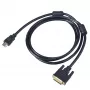Cabo HDMI para DVI-D Akyga AK-AV-11 (24+1), 1,8 m, preto