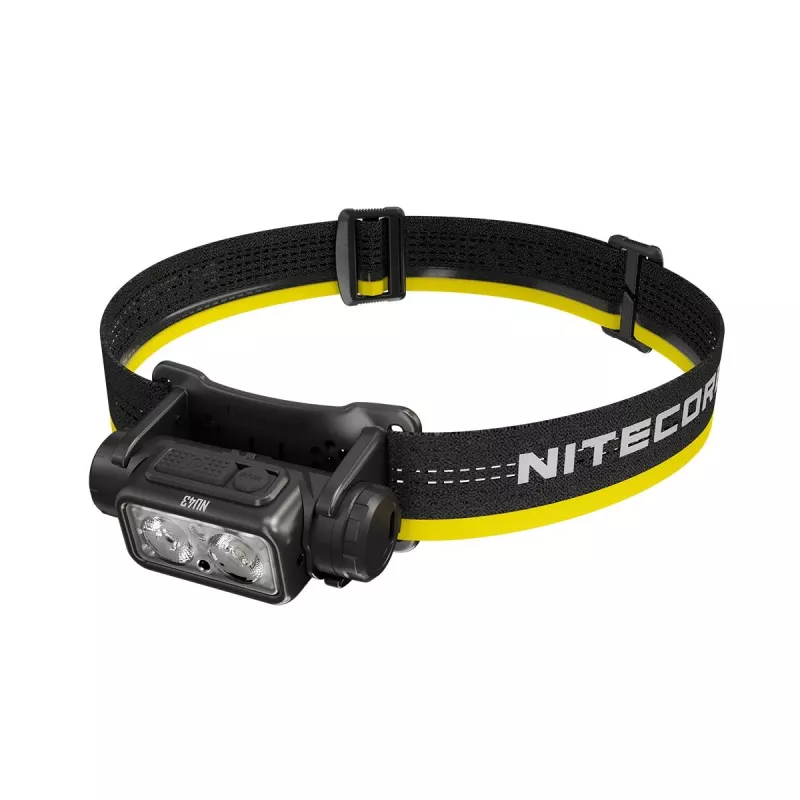 Lanterna de cabeça Nitecore NU43 1400 lúmenes compacta leve
