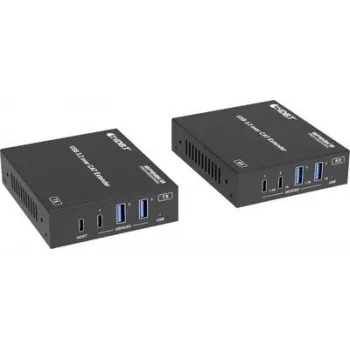SpeaKa Professional SP-USBE-820 extensor KVM 7+1 portas controlável por PC preto (SP-13472864)