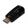Adaptador de cabo LogiLink CV0107 HDMI VGA preto (CV0107)