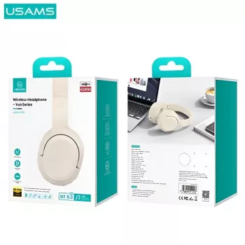 Auscultadores Bluetooth Usams Yun Series TDLYEJYX02 bege