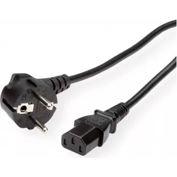 Cabo de alimentação ROLINE, conector fêmea IEC reto, preto, 5 m (19.08.1017)