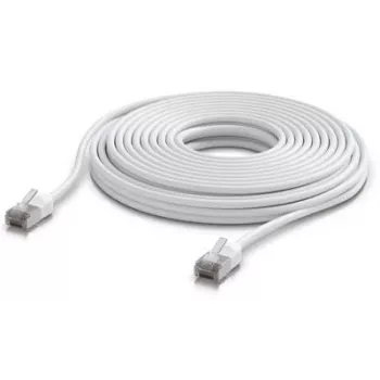 Cabo de rede Ubiquiti UACC-Cable-Patch-Outdoor-C6A-12M-W RJ-45 Cat6a 12m branco