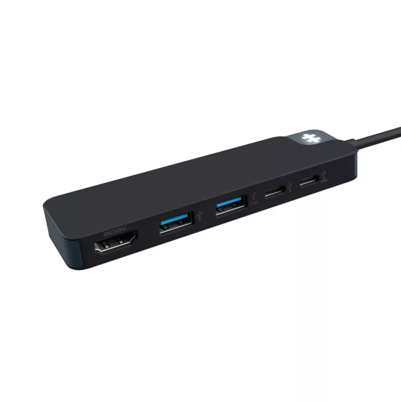 Hyper HyperDrive Flex HD4101BKGL hub USB-C de 5 portas (2x USB-A, 1x USB-C, 1x HDMI), preto