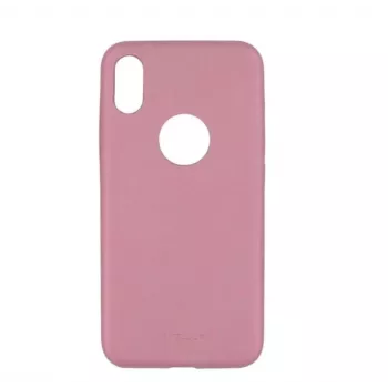Capa fina Tellur em pele sintética para iPhone X/XS – rosa, capa protetora fina