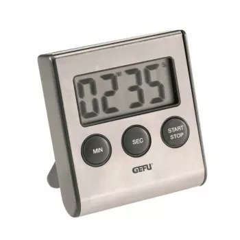 Temporizador de cozinha digital GEFU CONTARE preto, aço inoxidável