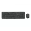 Conjunto de teclado e rato sem fios Logitech MK235 Tamanho completo Cinzento