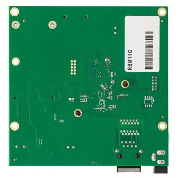 Mikrotik RBM11G router com fios preto, verde, cinzento