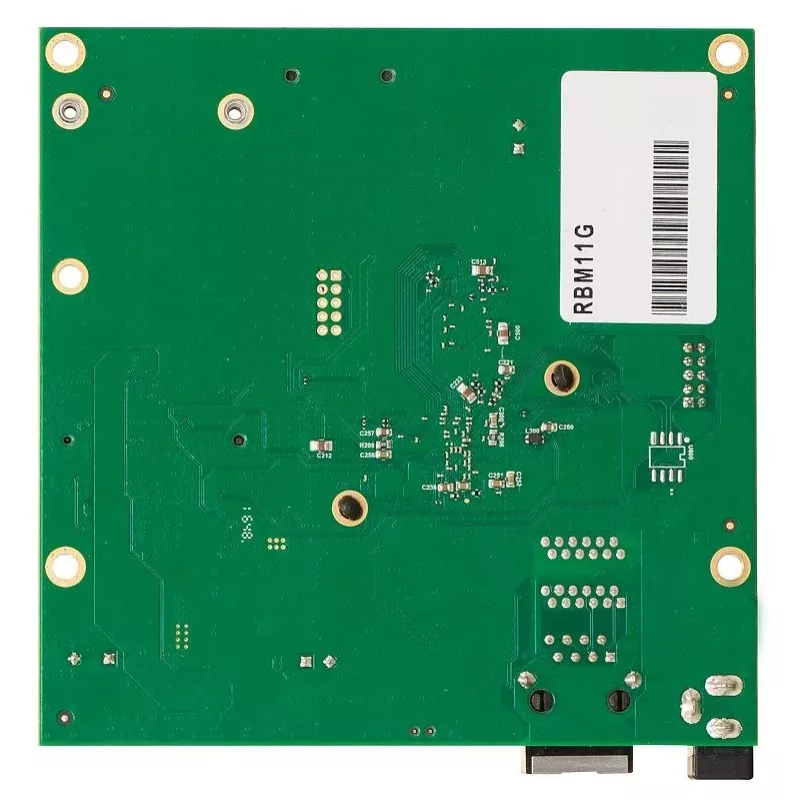 Mikrotik RBM11G router com fios preto, verde, cinzento
