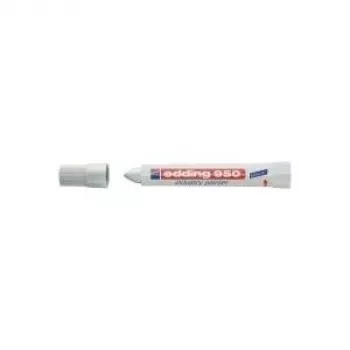 Marcador industrial Edding E-950 branco ponta fina — 1 unid., ponta fina para marcar em metal, plástico e superfícies revestidas