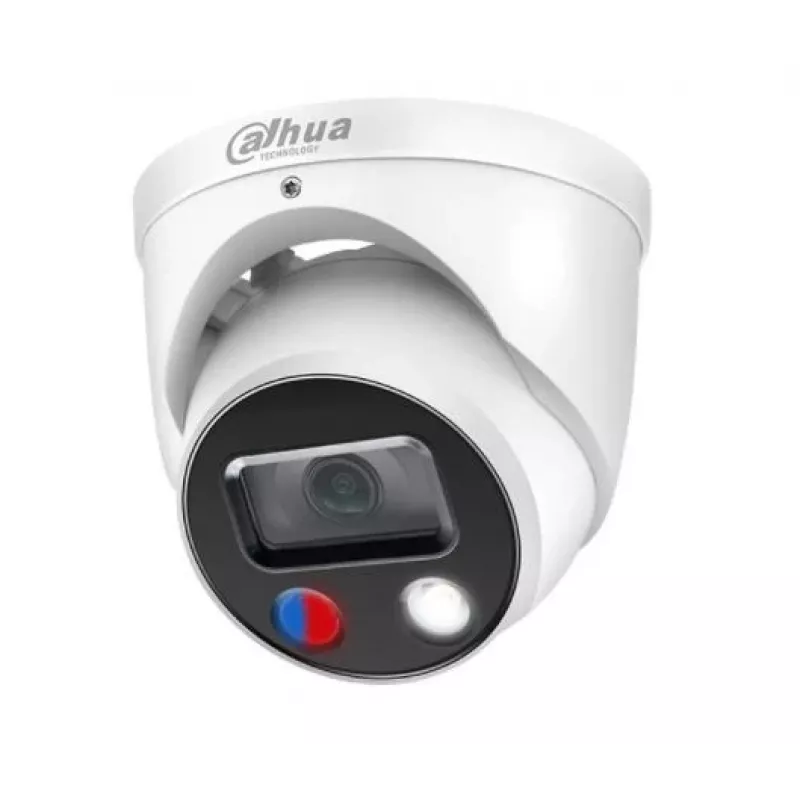 Câmara dome IP Dahua IPC-HDW3849HP-AS-PV — 4K (3840×2160), lente 2,8 mm, montagem no teto, interior/exterior, com fios