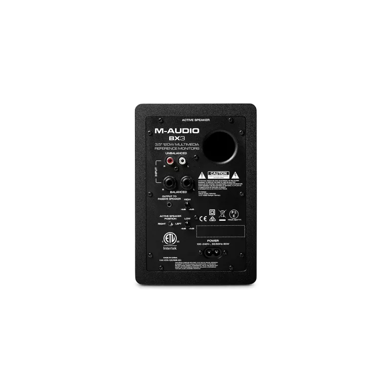 M-Audio BX3 monitores de estúdio ativos, par, 50 W, com fio, pretos