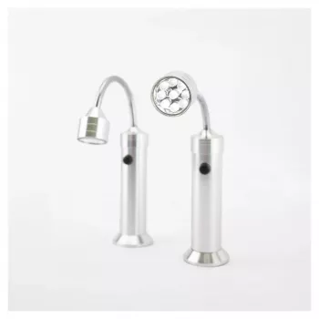 Luz para grelhador RealPower 495550 – aço inoxidável, pilha AAA, conjunto de 2 para grelhador exterior