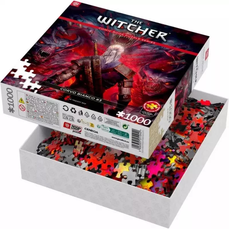 Puzzle Good Loot Comic Book: The Witcher (Wiedźmin) Corvo branco, 1000 peças