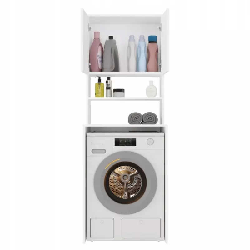 Armário top e shop POLA MULTI para lavandaria para máquina de lavar - branco