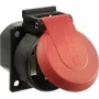 Tomada AS Schwabe 45080 IP54 vermelha — tomada resistente às intempéries para uso exterior