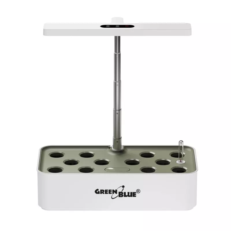 Sistema inteligente de cultivo de plantas de interior GreenBlue, vaso SMART, capacidade 4L, para 12 plantas, LEDs de espetro completo, GB133