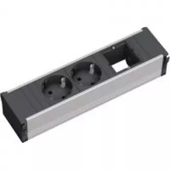 Extensão de energia Bachmann 912.003 preto prateado