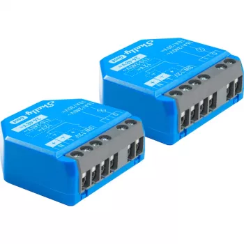 Interruptor inteligente Shelly 1 Gen4, sem fios, 240 V AC, Bluetooth 5.0/Wi‑Fi/ZigBee, caixa de plástico, 42×16×37 mm, pack de 2