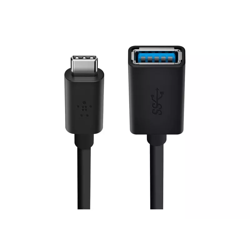 Belkin adaptador USB 3.0 de USB-C para USB-A, 5 Gbps, preto