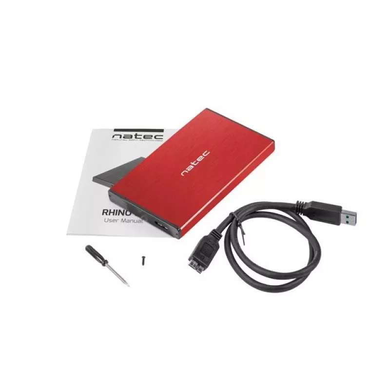 Caixa externa para HDD NATEC RHINO GO (USB 3.0, 2,5