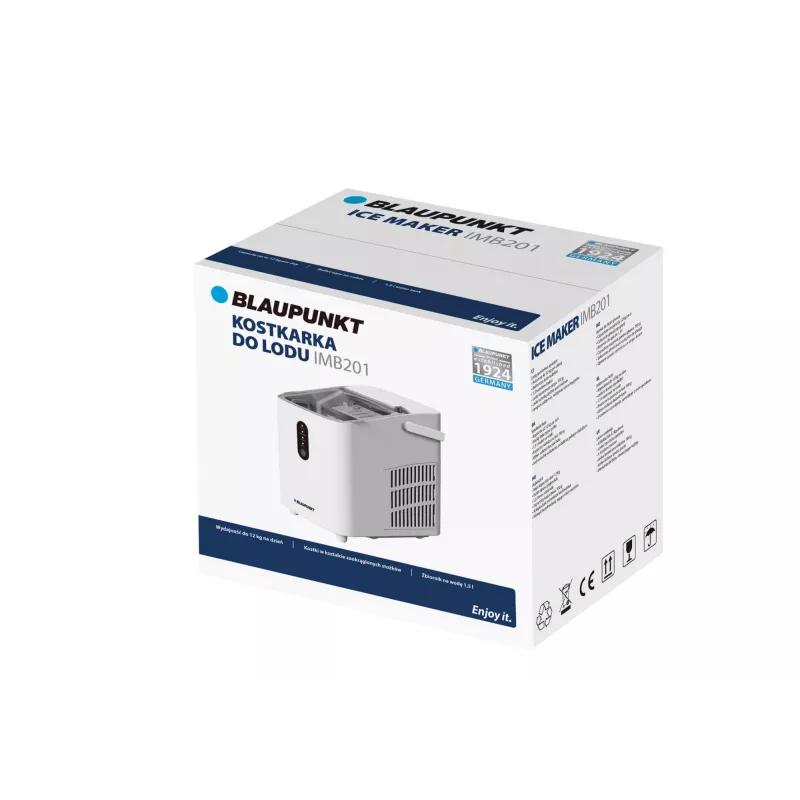Máquina de fazer gelo BLAUPUNKT IMB201 design compacto produção rápida de gelo