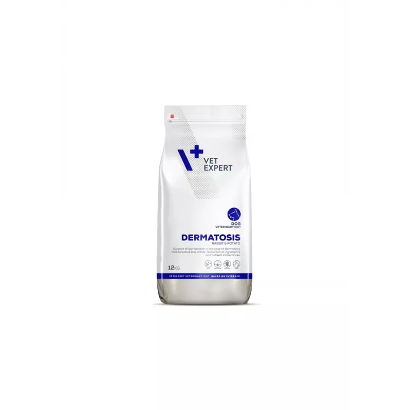 VETEXPERT Veterinary Diet Dermatosis Dog Rabbit & Potato ração seca para cães 12 kg