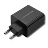 Fonte de alimentação QOLTEC 51717 45W 20V 3A carregador AC para interiores para smartwatch, preto