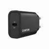 Carregador de parede CANYON OnCharge 30CL 30 W PD 1 porta ficha EU preto