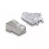 Ficha modular RJ45 DeLOCK Cat.6 50 unid. com bainhas de proteção anti-dobra