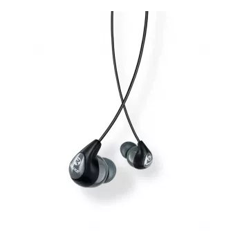Auscultadores intra-auriculares com fios Shure SE112-GR para chamadas/música, preto, cinzento