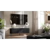 Móvel RTV 3D PALAZZO BIS 151x40x60 preto mate