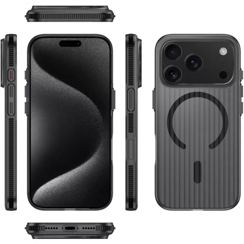 4smarts Capa Design Aero para iPhone 17 Pro, preto (541641)