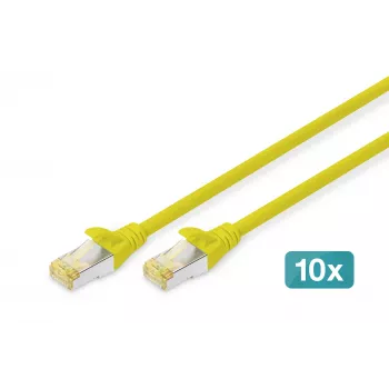 Cabo de rede Digitus DK-1644-A-020-Y-10 amarelo
