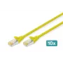 Cabo de rede Digitus DK-1644-A-020-Y-10 amarelo