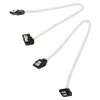 Corsair CC-8900279 cabo SATA Premium com revestimento, angular, 30 cm, branco, pack de 2