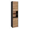 Armário alto para casa de banho top e shop S40 ANTHRACIT/ARTISAN, autónomo, 400×300×1700 mm, 6 prateleiras, 2 portas