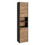Armário alto para casa de banho top e shop S40 ANTHRACIT/ARTISAN, autónomo, 400×300×1700 mm, 6 prateleiras, 2 portas